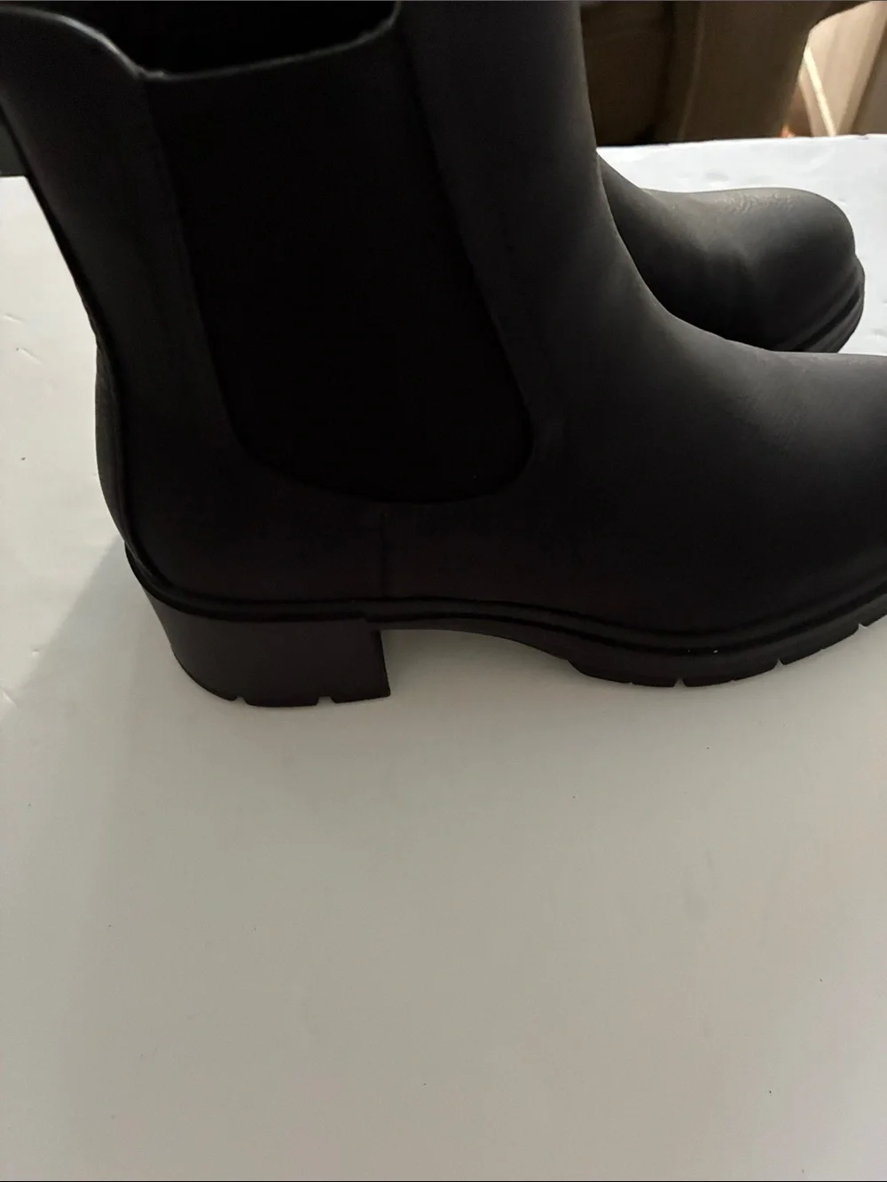 Black Women's Chelsea Boots - Classic Slip-On Style, Cliff by White Mountain